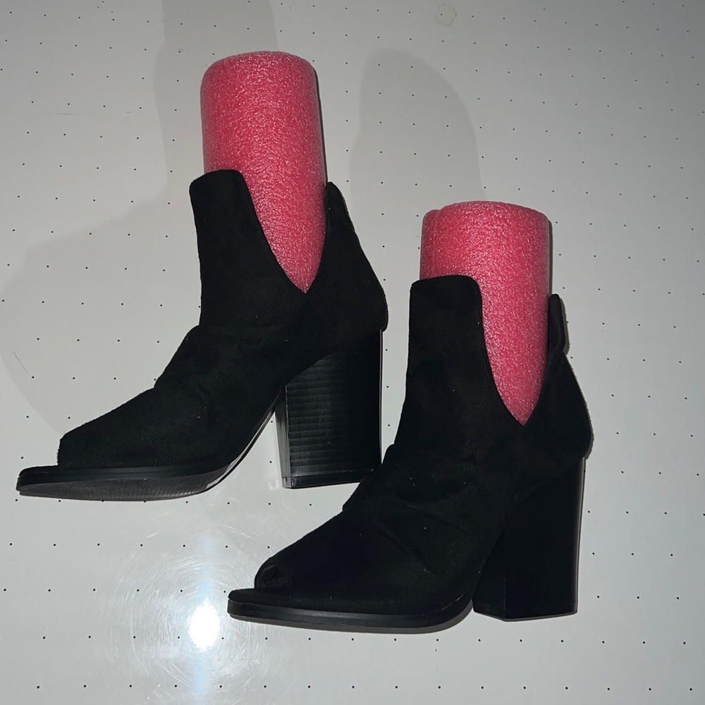 Peep Toe Ankle Booties